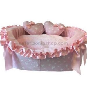 Cama perro Desenfundable Princess Estrellas Rosa