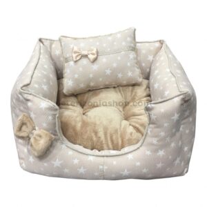 Cama para Gato Beige Estrellas