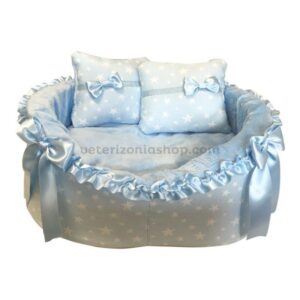 Cama Perro Gato Princess Estrellas Azul