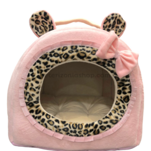 iglu orejas rosa beige leopardo