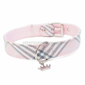 collar perro escoces rosa