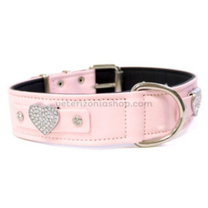 collar perro love strass corazones