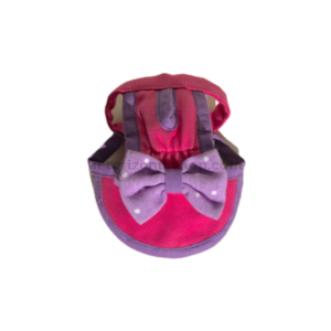 gorra perritas fucsia lazo morado