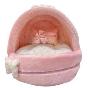 cueva-rosa-blanco-para-perro-veterizoniashop