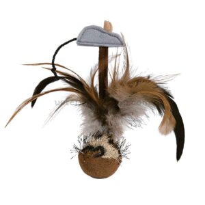 Bola-con-pluma-y-sonido-juguete-natural-para-gatos-veterizoniashop