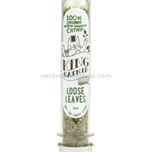 KING-CATNIP-Hojas -hierba-gatera tubo-45ml-veterizoniashop